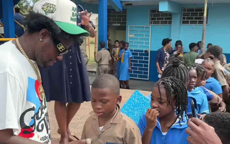 Ding Dong donates to Clan Carthy Primary and Donald Quarrie High Schools