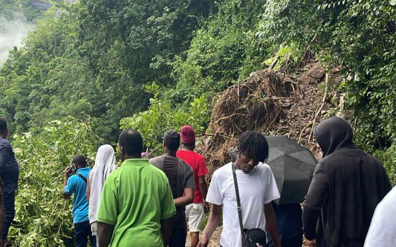 Heavy rains impact roads in northern parishes