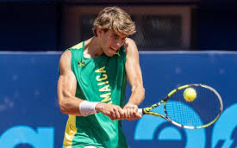 Blaise Bicknell makes progress to the second round of the men’s singles ITF World Tennis tour