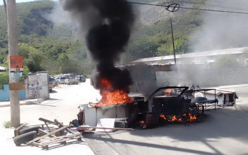 Angry residents of August Town mount protest following police shooting incident