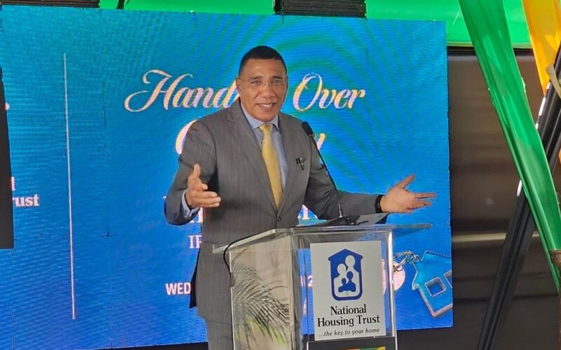 Prime Minister Holness reiterates commitment to addressing the country’s housing deficit