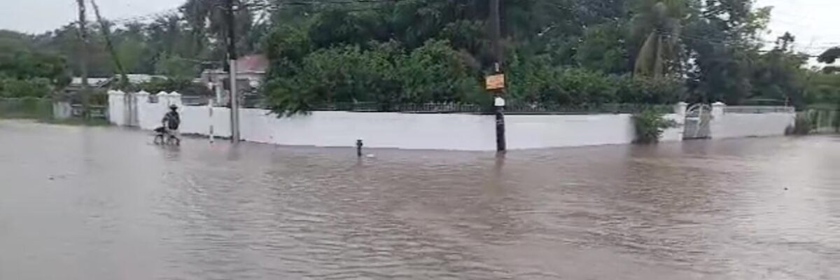 St. Catherine residents affected by yesterday’s flood now undertaking clean-up activities