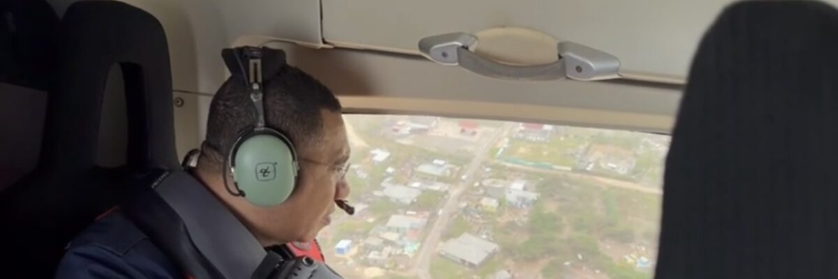 PM Holness tours sections of the island following passage of Hurricane Beryl