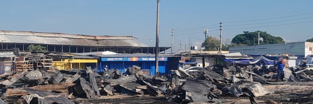 Vendors at Ray Ray market in Kingston affected by early morning blaze