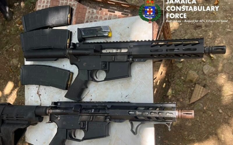 Two rifles among five guns seized in St. James in less than 24 hours