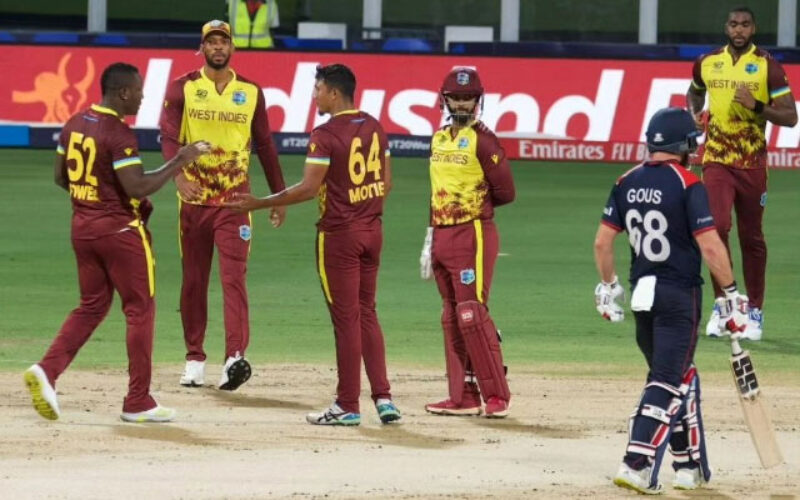 West Indies cricketers in bouyant mood after victory over USA in Super 8 stage of ICC Men’s T20 World Cup