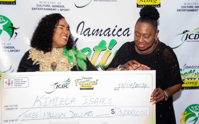 Kimiela “Candy” Isaacs becomes sixth female winner in Jamaica Festival Song competition history