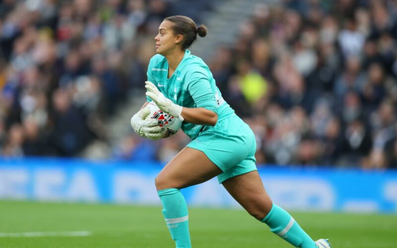 Reggae Girl goalkeeper Rebecca Spencer- help Spurs advance to Women’s FA Cup semi-final