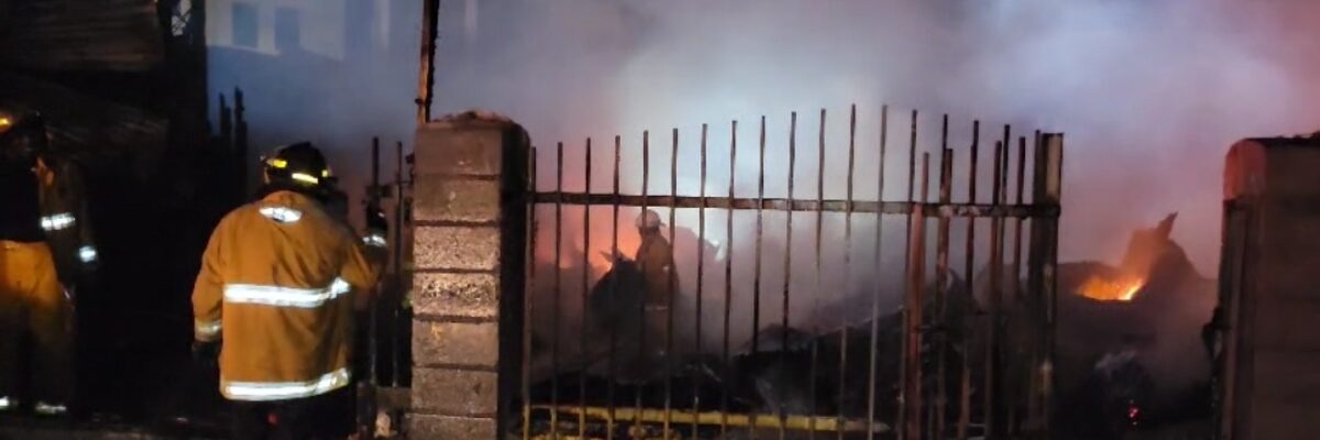 Firefighters working to extinguish blaze in Jacks Hill, St Andrew