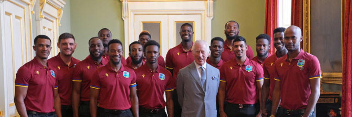 West Indies Test cricketers vists His Royal Highness King Charles