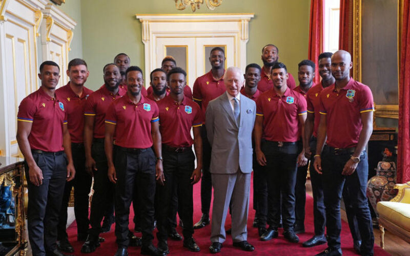 West Indies Test cricketers vists His Royal Highness King Charles