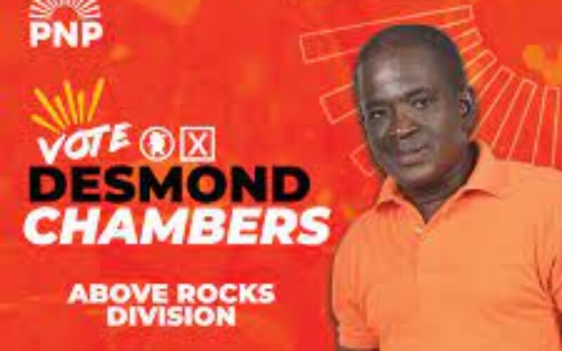 PNP’s Desmond Chambers will remain Councillor for Above Rocks Division in St. Catherine