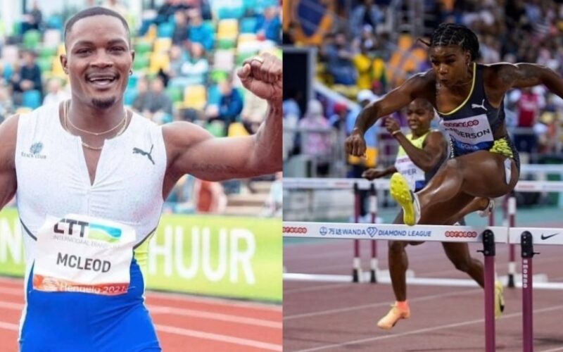 Omar Mcleod & Brittany Anderson victorious at the Meeting Città di Savona in Italy