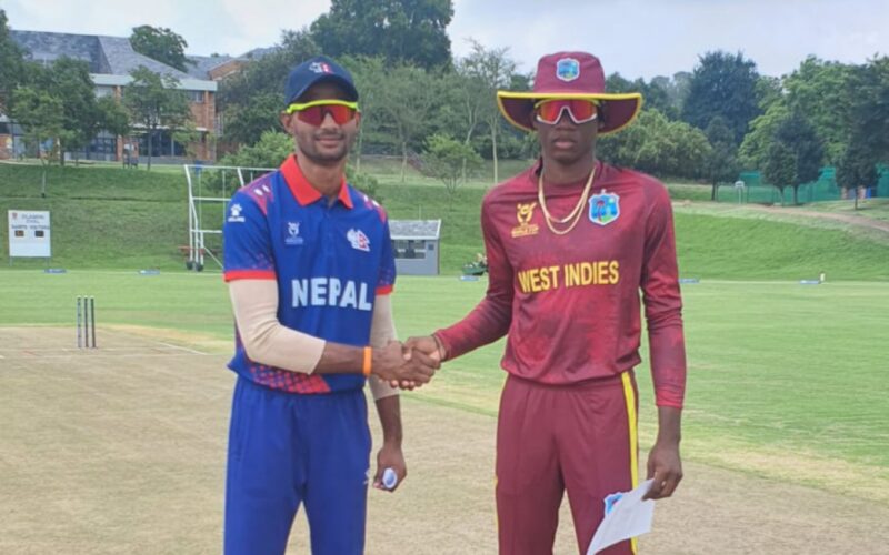 ICC under 19 World Cup warm-up match between the West Indies and Nepal abandoned