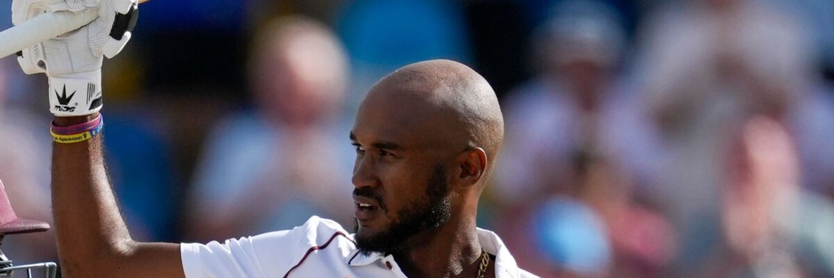 West Indies captain Kraig Brathwaite highest placed West Indies batsman