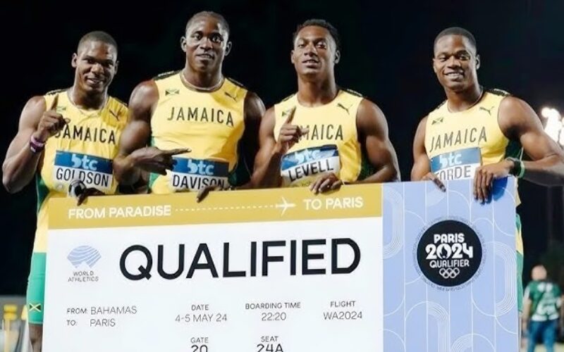 Jamaica among 70 teams to secure qualification  for relay events at Paris 2024 Olympic Games  