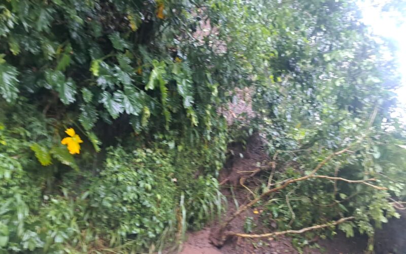 Junction road in St. Mary impacted by landslide, drivers urged to be cautious