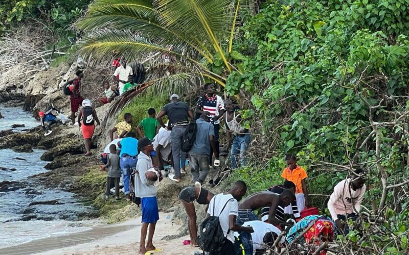 Haitians who arrived yesterday, were allegedly brought to the island by a smuggler