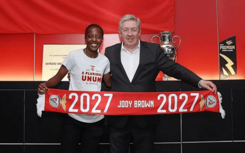 Reggae Girl Jody Brown inks three-year deal with Portuguese giants Benfica