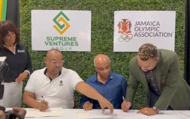 Supreme Ventures invests 75 Million Dollars in partnership with the Jamaica Olympic Association