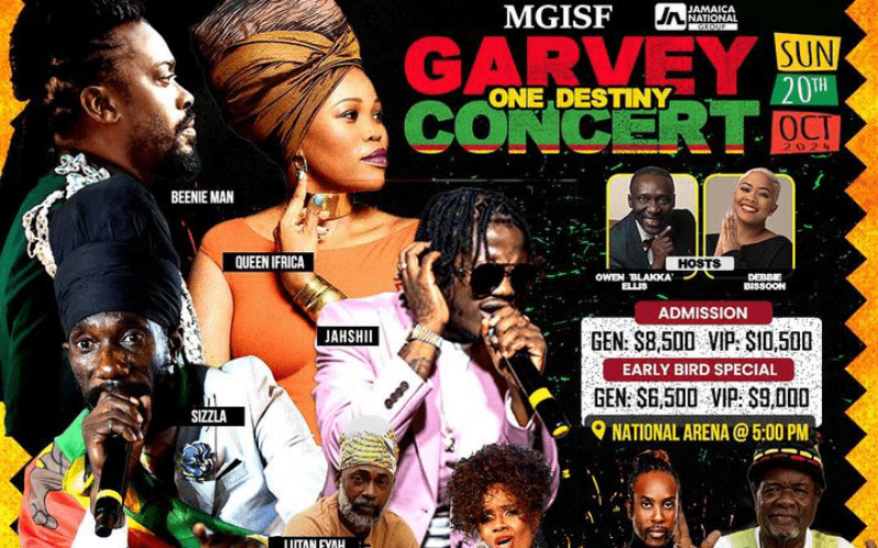 Sizzla, Beenie Man, Nesbeth, among artistes billed to perform at Garvey One Destiny Concert