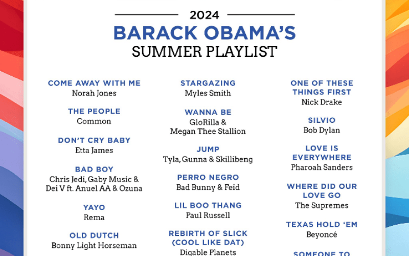 Bob Marley and Skillibeng featured on Obama’s playlist