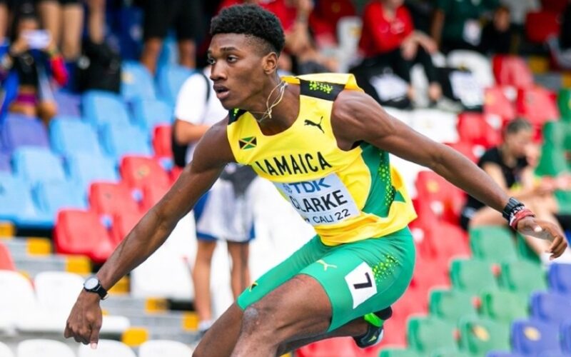 Roshawn Clarke and Ackera Nugent – the first two Jamaicans to sign with Grand Slam Track League