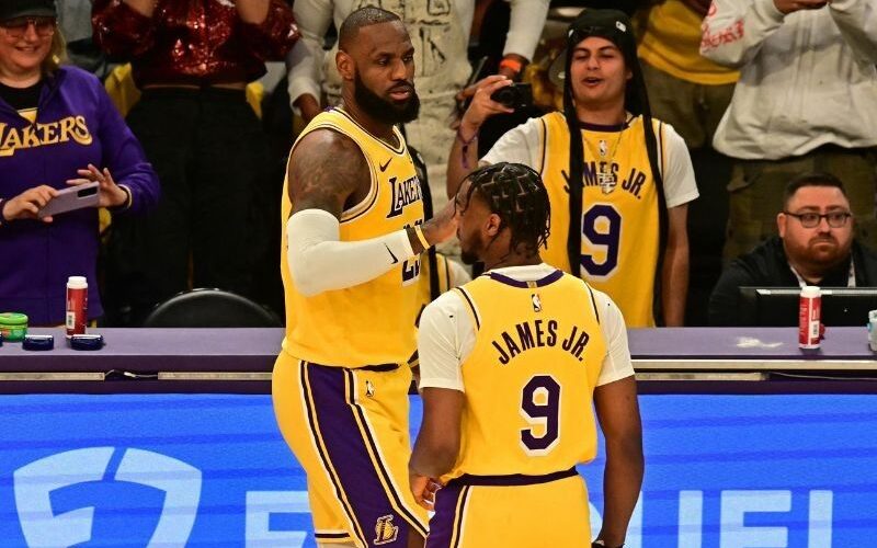 Lebron James and son Bronny created history as the first father-son duo in an NBA Game