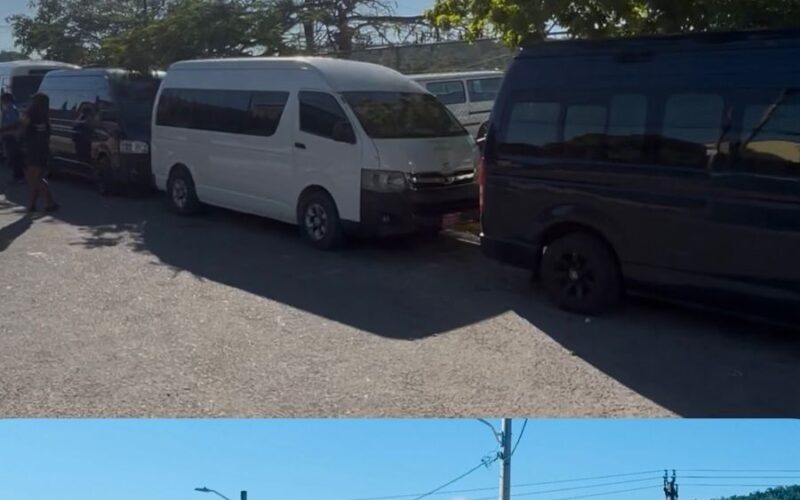 Bus operators who ply Ocho Rios to Kingston route, withdrew their services this morning saying competition from JUTC impacting their operations