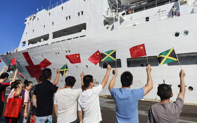 Chinese hospital ship Silk Road Ark now in St James and providing medical services to Jamaicans