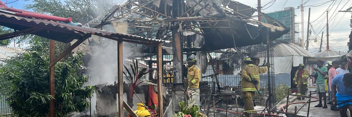 Business operators counting losses following fire at Constant Spring Arcade in St. Andrew this morning