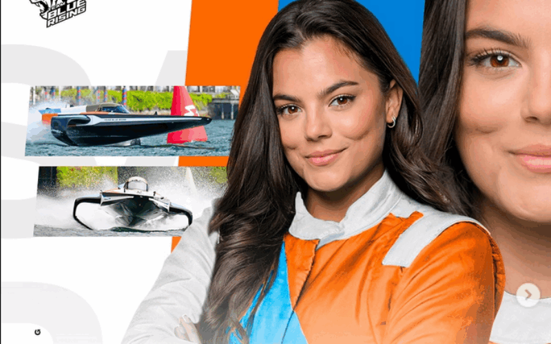 Sara Misir was an outstanding third place finisher at the 2025 E1 Powerboating Series Championship in Miami