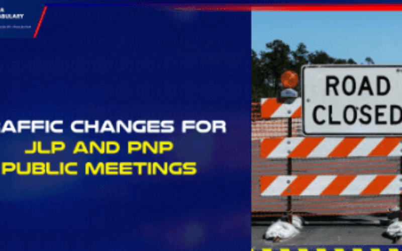 Police advise public of traffic changes in St. Catherine and St. James for political rallies today