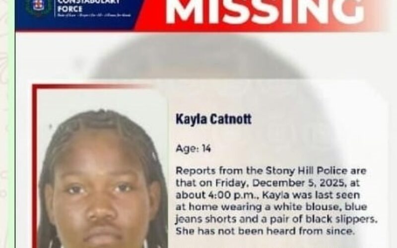 Relatives of missing 14-year-old Kayla Catnott are appealing for assistance in locating her