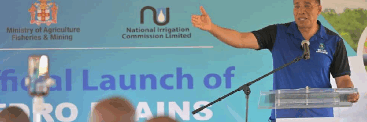 PM Holness says government advancing long-term plan to make Jamaica self sufficient in food production