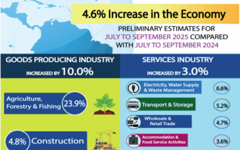 Economy grew by 4.6 per cent during 2025 third quarter