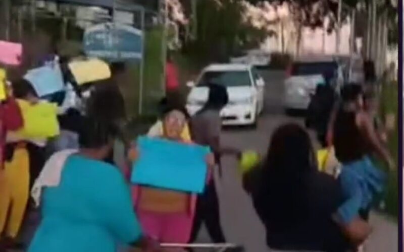 Residents protest fatal shooting in Lawrence Tavern, St. Andrew