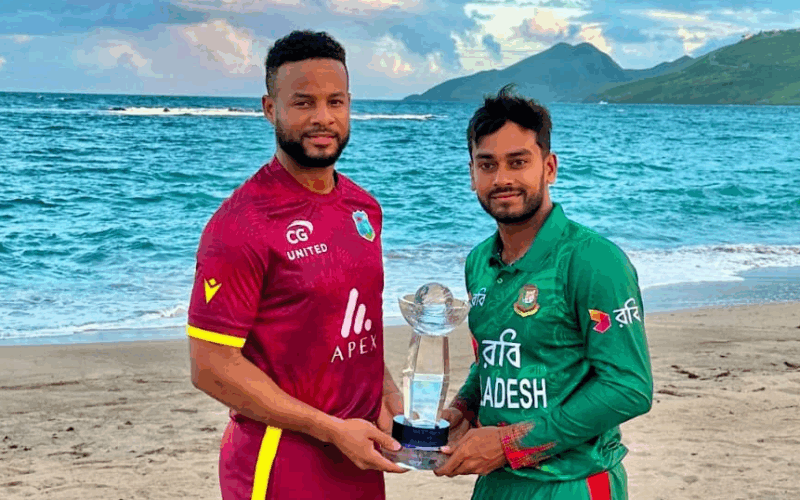 West Indies Cricketers in Bangladesh for two white ball series