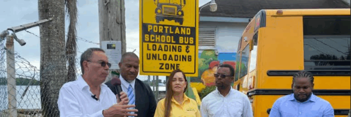 Rural school bus service launched in Portland this morning