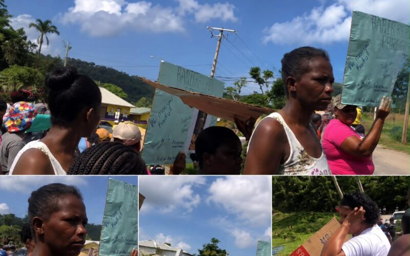 Upset residents of Troy, Trelawny stage demonstration following killing of 10-year-old girl