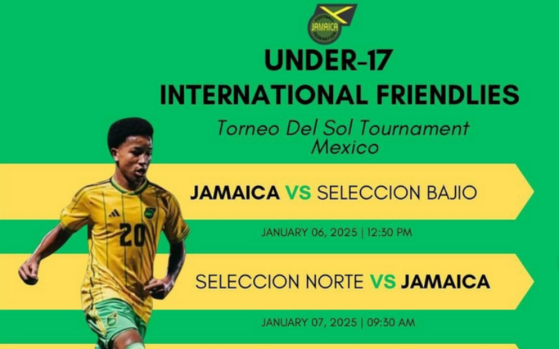 U17 Reggae Boyz to leave for Mexico on Saturday