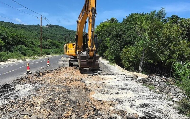 Repair work begins on Yallahs to Pamphret roadway in St. Thomas