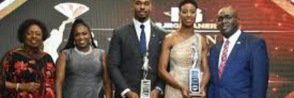 Roje Stona and Shanieka Ricketts crowned National Sportsman and Sportswoman of the year