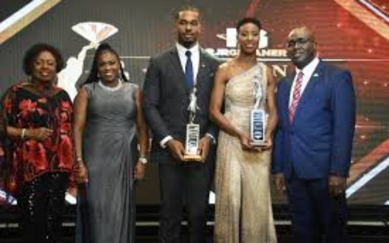 Roje Stona and Shanieka Ricketts crowned National Sportsman and Sportswoman of the year