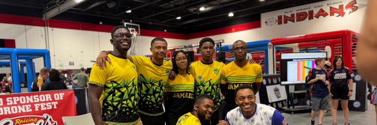 Jamaica’s  Drone  Soccer  team wins gold at the International Palms Springs Drone Fest in  California