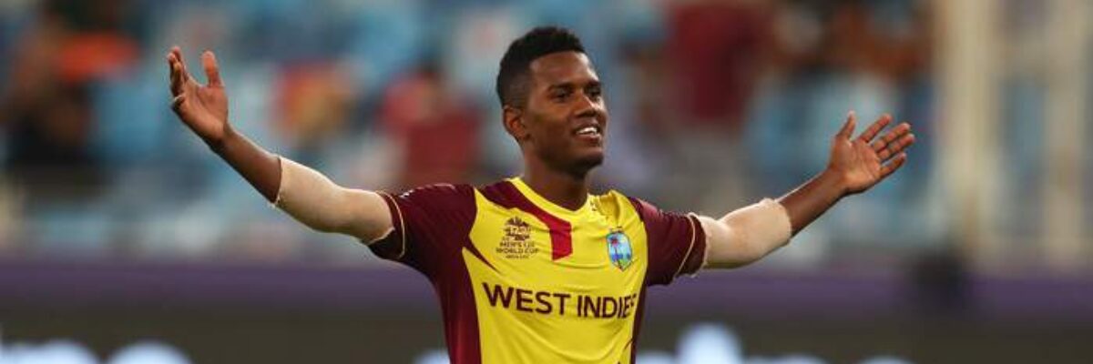 Windies spinner Akeal Hosein no.1 on ICC T20I Rankings