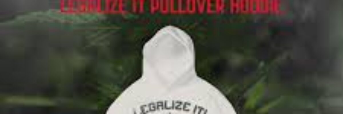 Peter Tosh branded Legalize It pull-over hoodie to raise funds for solar panels for Westmoreland Basic School