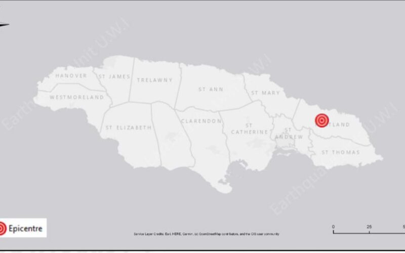 3.2 magnitude earthquake felt in Eastern Jamaica last night