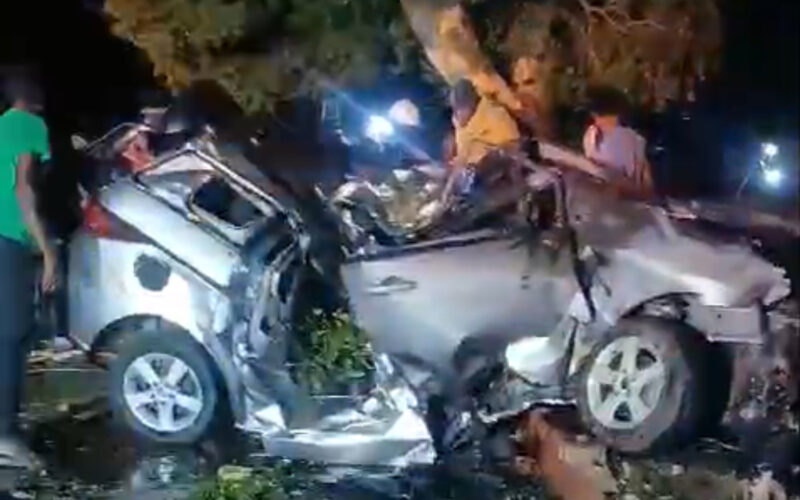 Three killed in motor vehicle crash along Marescaux Road in Kingston early this morning