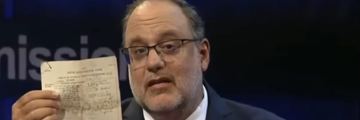 PNP President Golding showcases birth certificate in last night’s debate to dispel uncertainties about his nationality